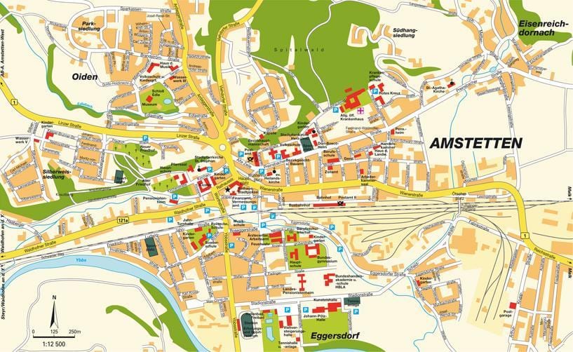 mappa di amstetten austria