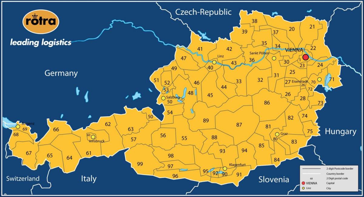 mappa di austria cap 