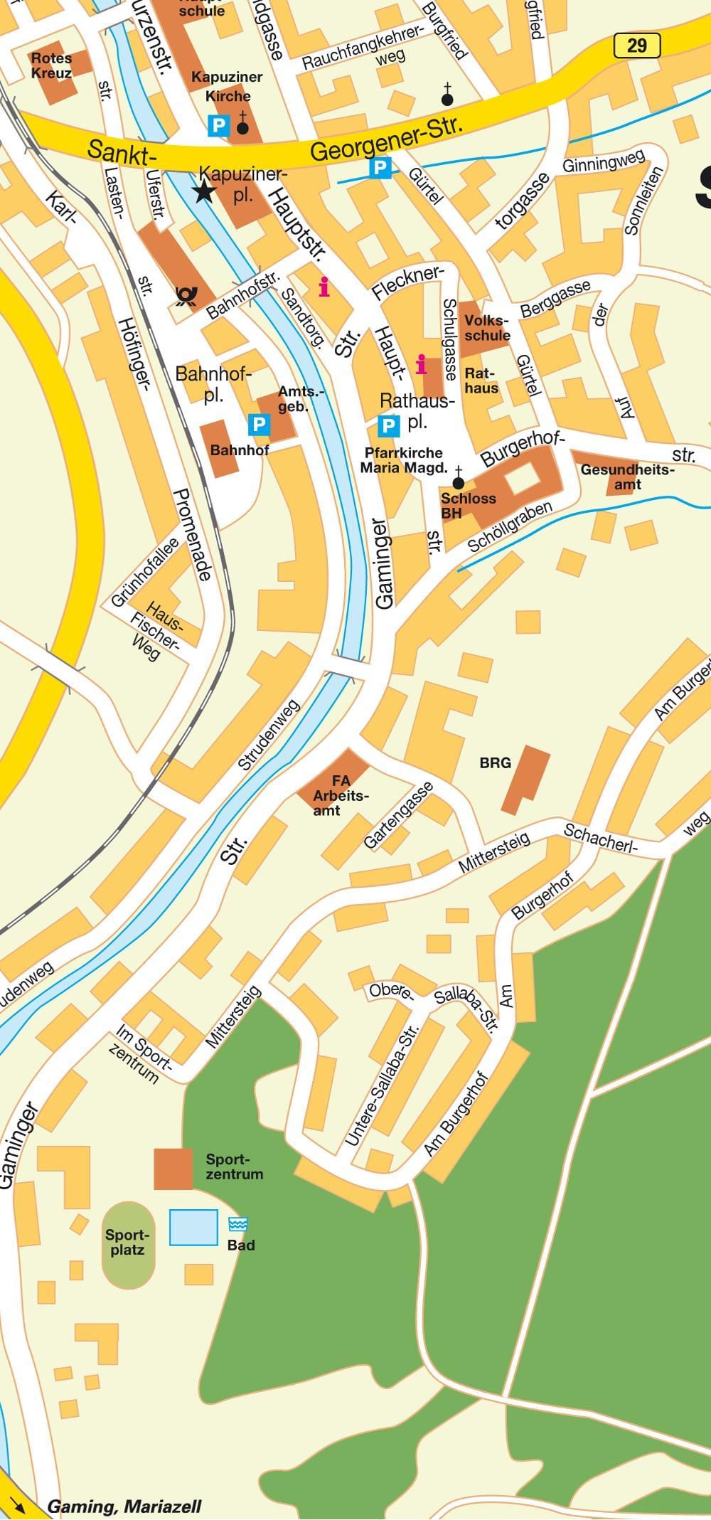 la mappa di gioco, austria