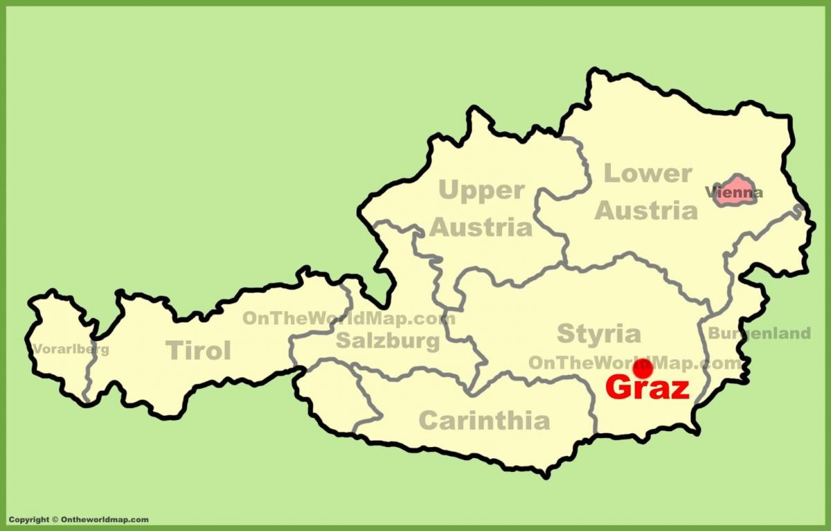 mappa di graz, austria