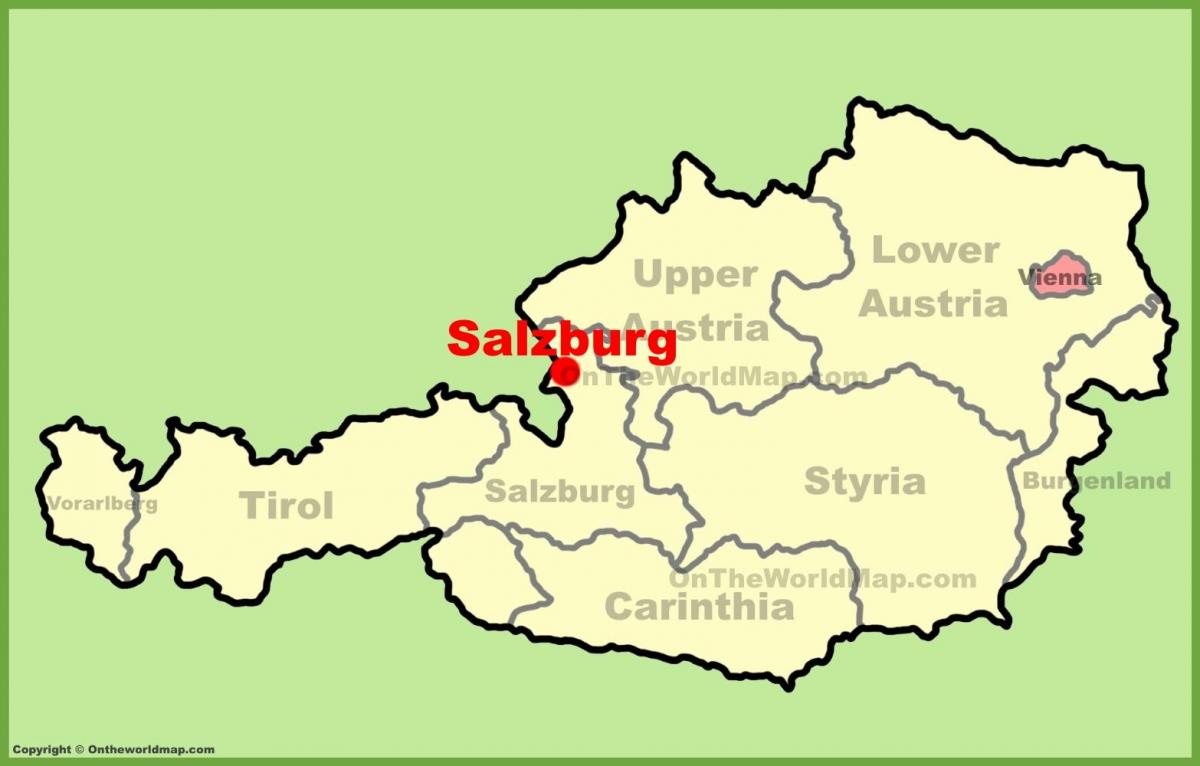 austria a salisburgo la mappa