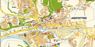 Mappa di amstetten austria