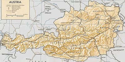 Austria mappa geografica