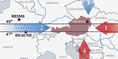 Mappa di austria clima