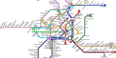 Austria mappa della metropolitana