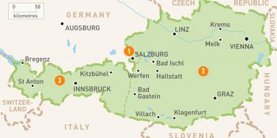 Una mappa di austria