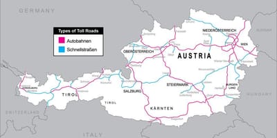 Strade a pedaggio in austria mappa