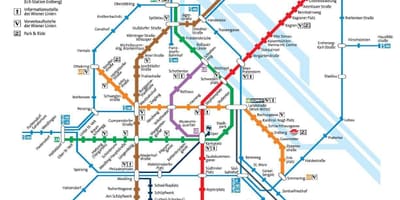 Austria mappa della metropolitana di