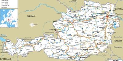 Mappa austriaca del percorso