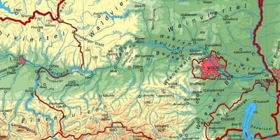 Mappa della bassa austria