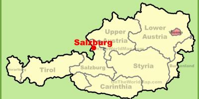 Austria a salisburgo la mappa