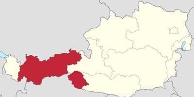 Austria, tirolo mappa