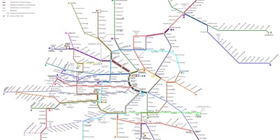 Vienna austria mappa della metropolitana di