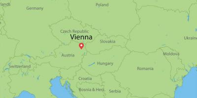 Vienna austria mappa del mondo