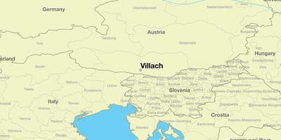 Mappa di villach, austria