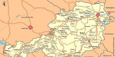 Mappa di vienna, austria